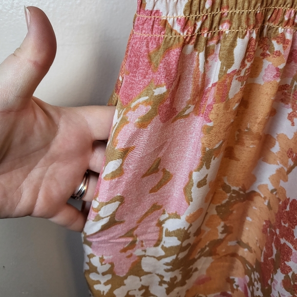 Talbots Orange Mod Floral Silk Dress - Picture 4 of 9